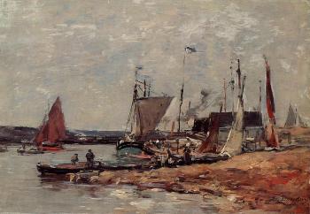 尤金 佈丹 Trouville, the Port